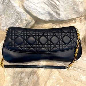 LAST OFFER. Authentic DIOR bag. Black color with gold chain